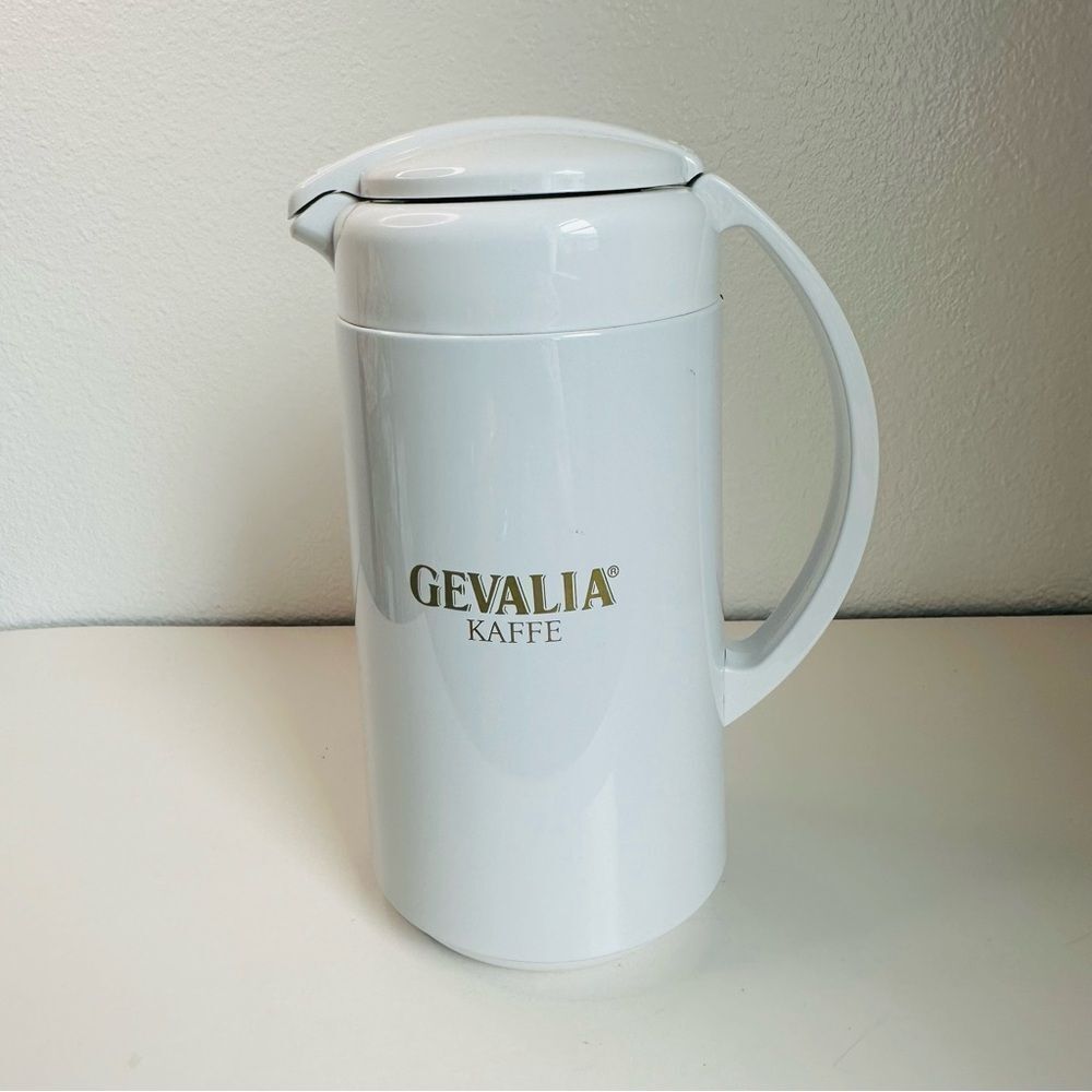 Gevalia White Glass Lined Coffee Carafe 32 Oz.‎
